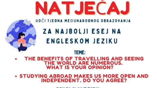 Natječaj za najbolji esej na engleskom jeziku