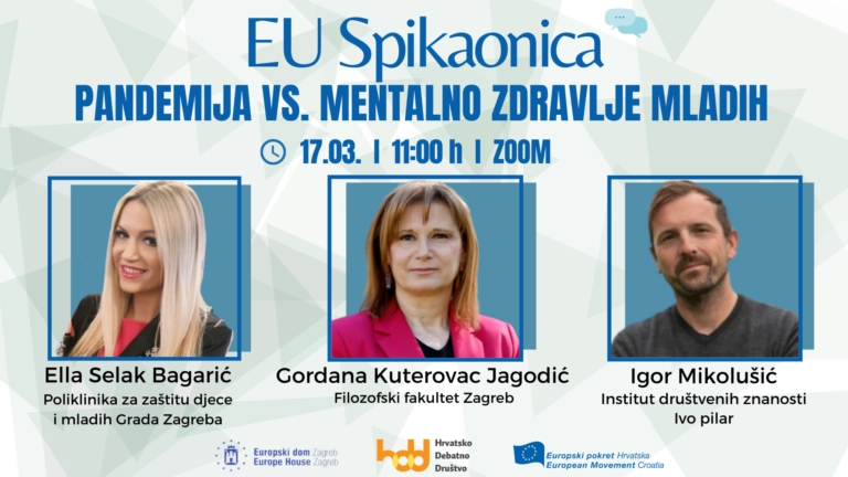 EU Spikaonica: PANDEMIJA vs. MENTALNO ZDRAVLJE MLADIH