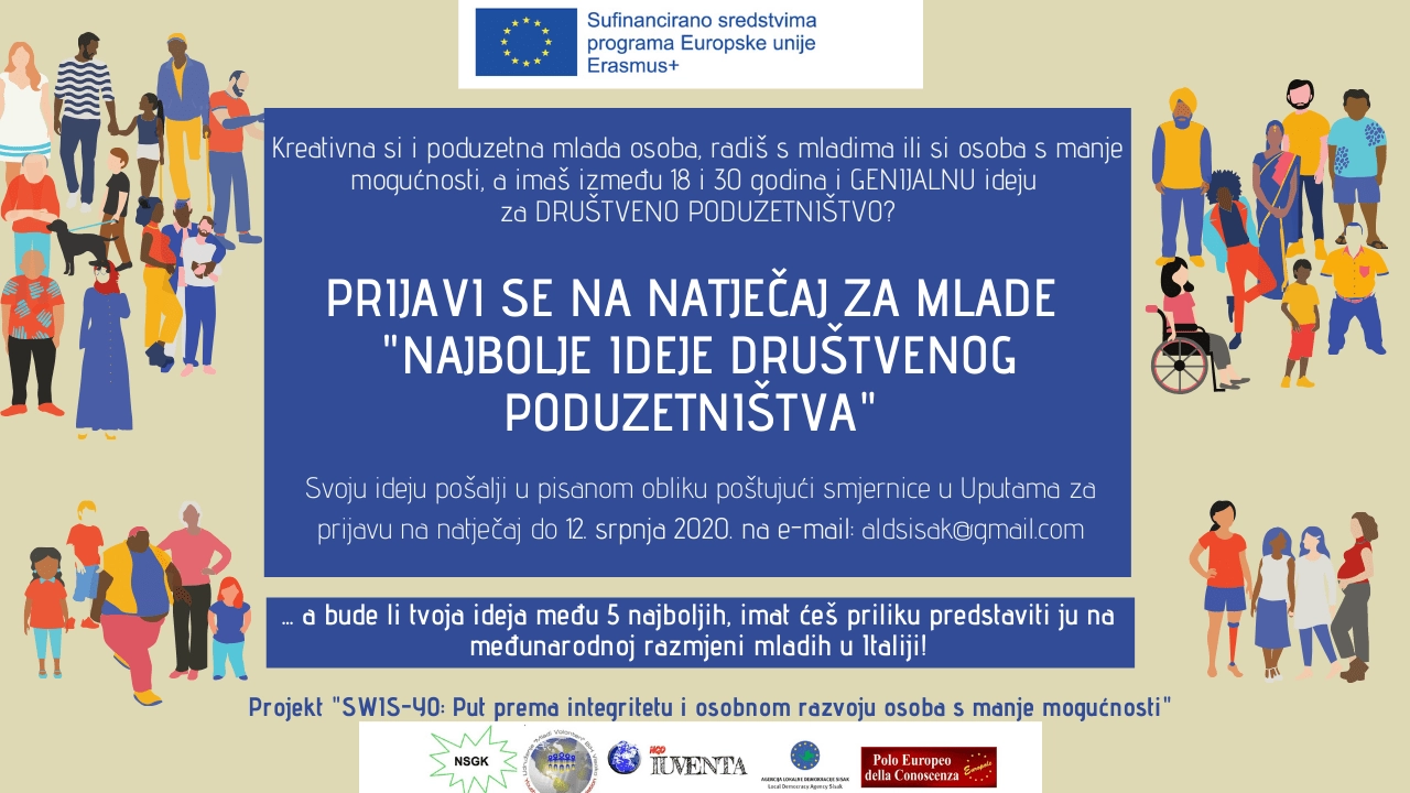 Natječaj za mlade – Najbolje ideje društvenog poduzetništva