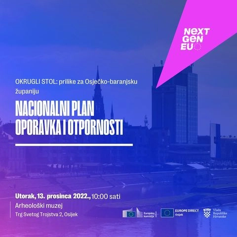 Sudjelujte na okruglom stolu vezano za prilike za Osječko-baranjsku županiju