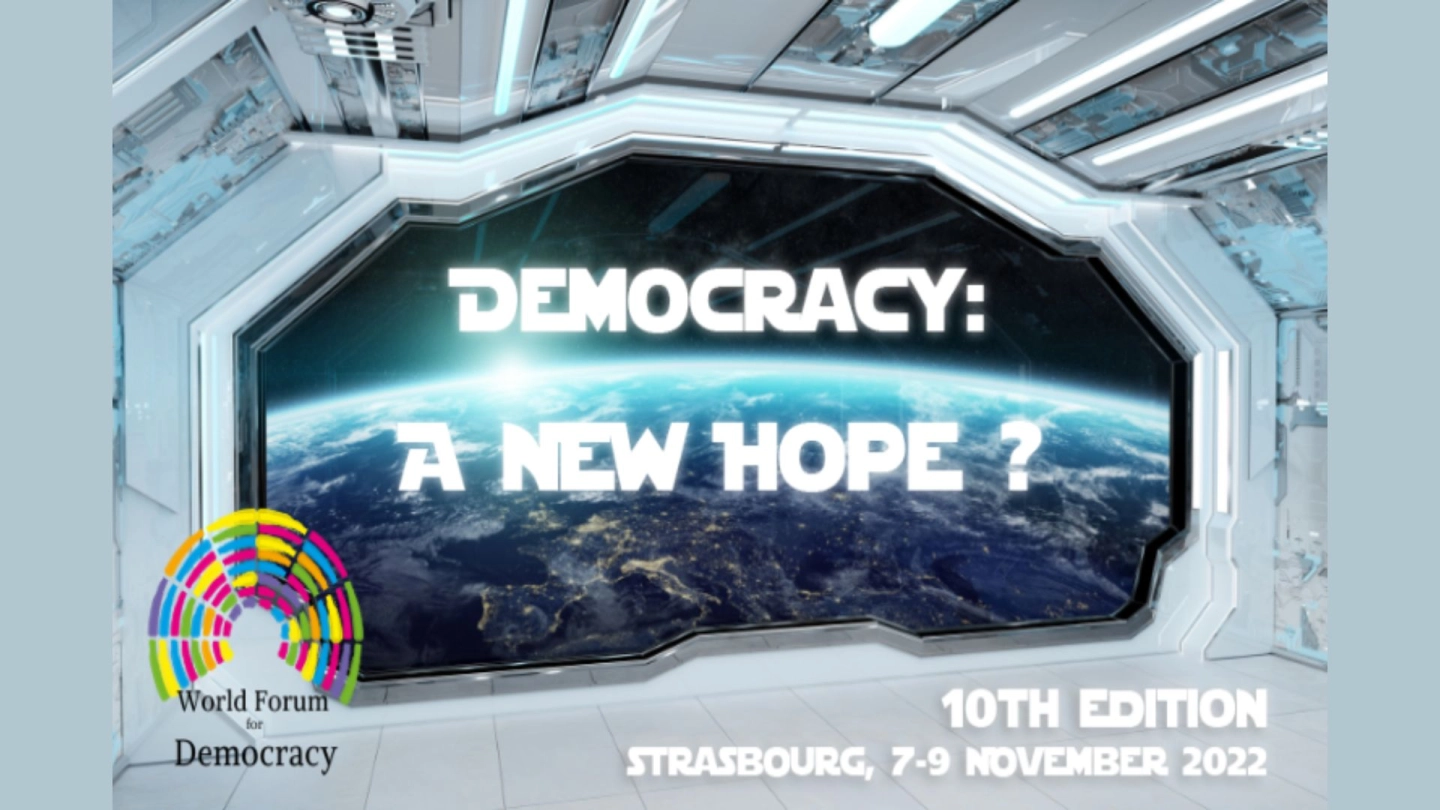 Javni poziv Vijeća Europe predstavnicima mladih - Svjetski forum za demokraciju 2022.