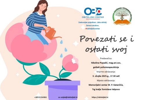 Predavanje “Povezati se i ostati svoj”.