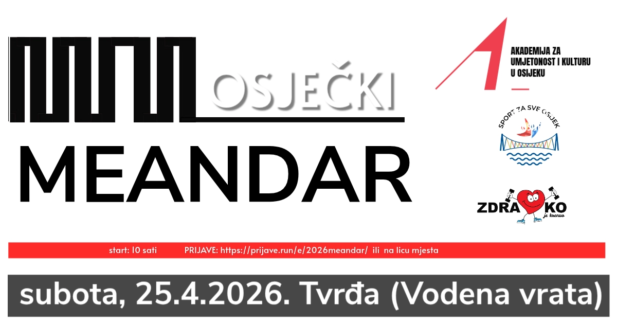 Osječki meandar: utrka koja spaja sport, umjetnost i dobru vibru