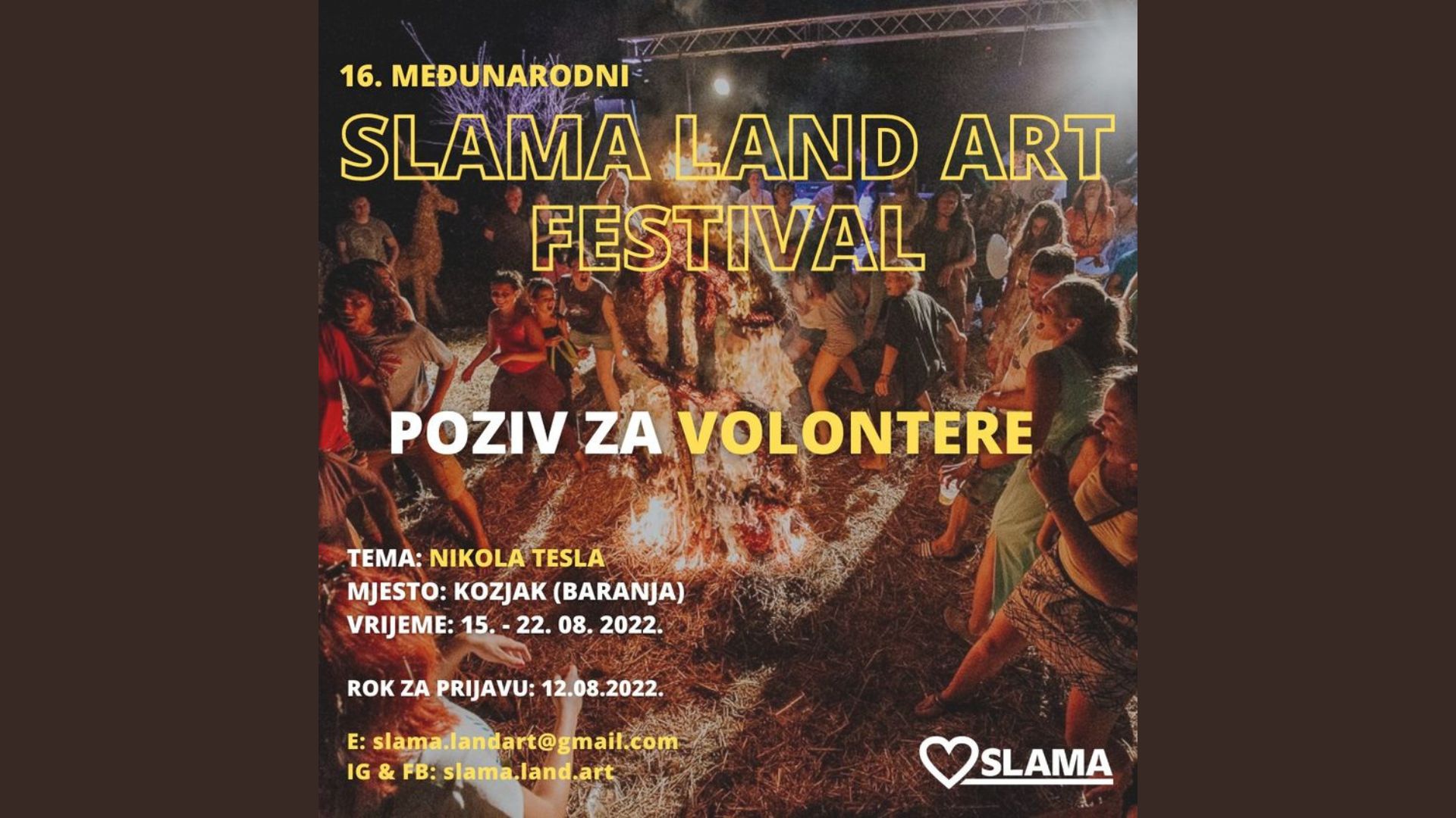 Slama Land Art - Poziv za volontere